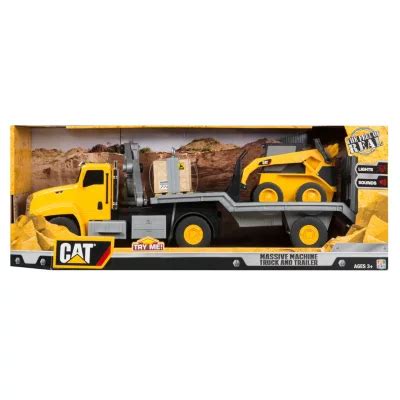 caterpillar massive machines crane truck with skid steer|Video: Cat's Next.